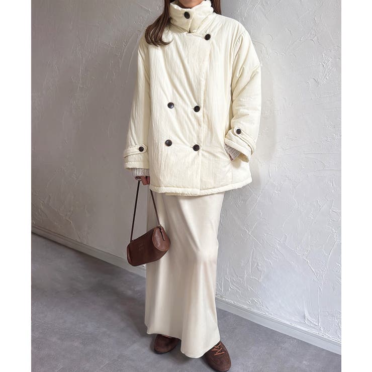 ミドル丈中綿コート | JUNOAH | 詳細画像3 