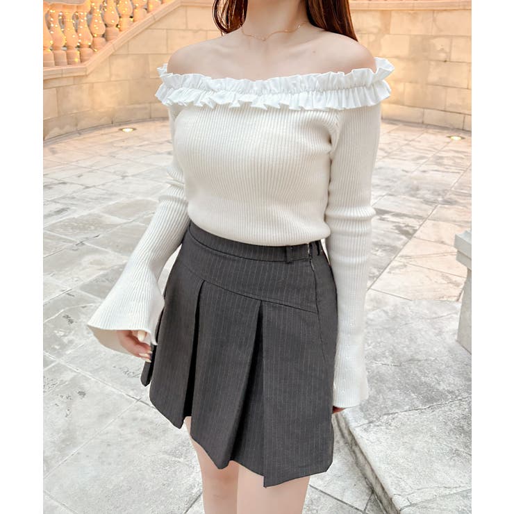 フリルニットトップス | JUNOAH | 詳細画像6 