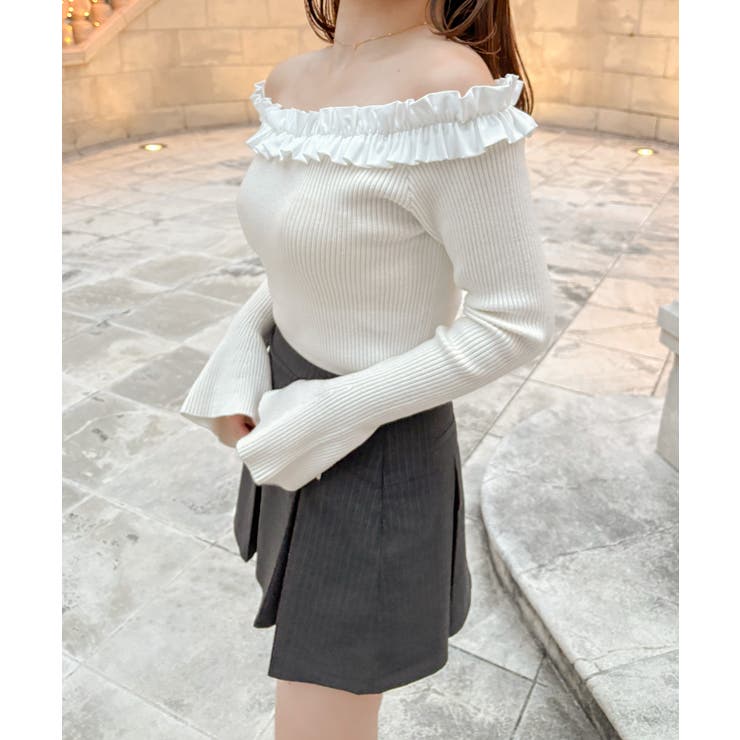 フリルニットトップス | JUNOAH | 詳細画像7 