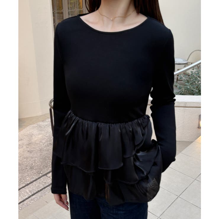 ペプラムドッキングトップス | JUNOAH | 詳細画像2 