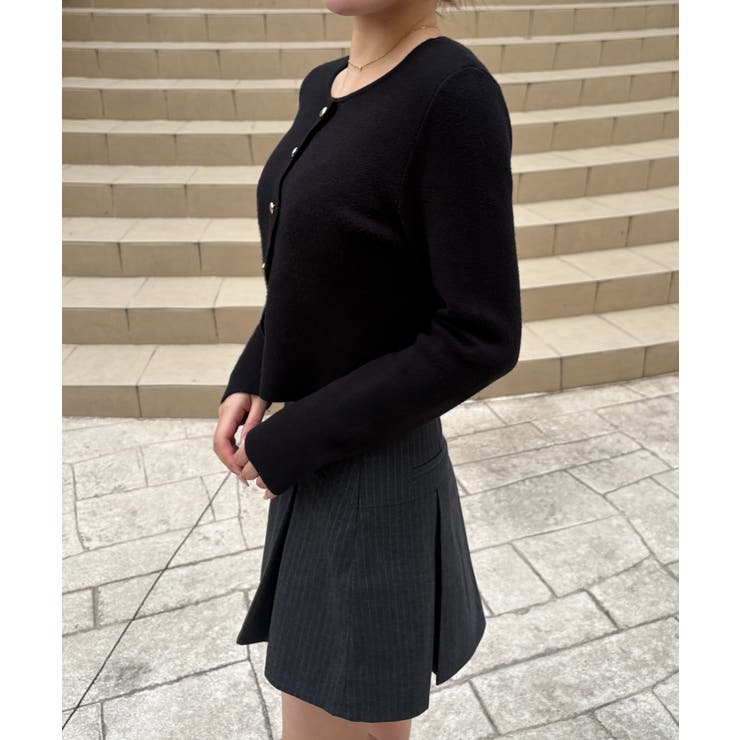 スカラップニットトップス | JUNOAH | 詳細画像2 