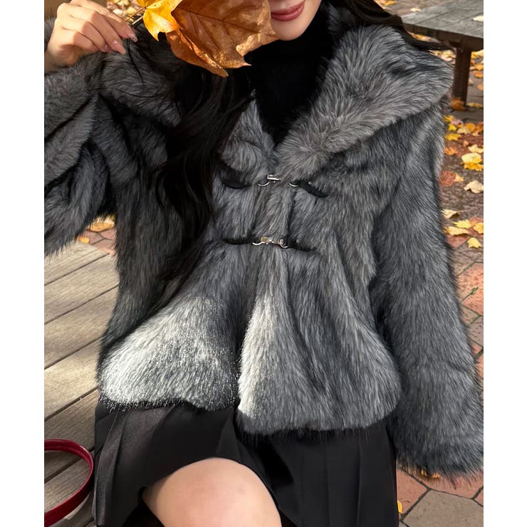 ビックカラーフェイクファージャケット | JUNOAH | 詳細画像5 