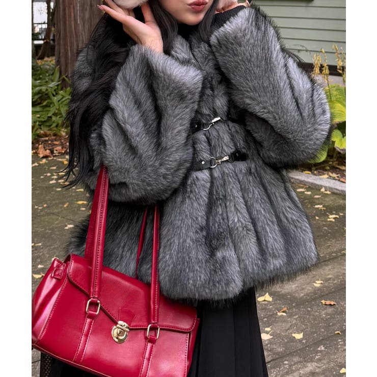 ビックカラーフェイクファージャケット | JUNOAH | 詳細画像6 