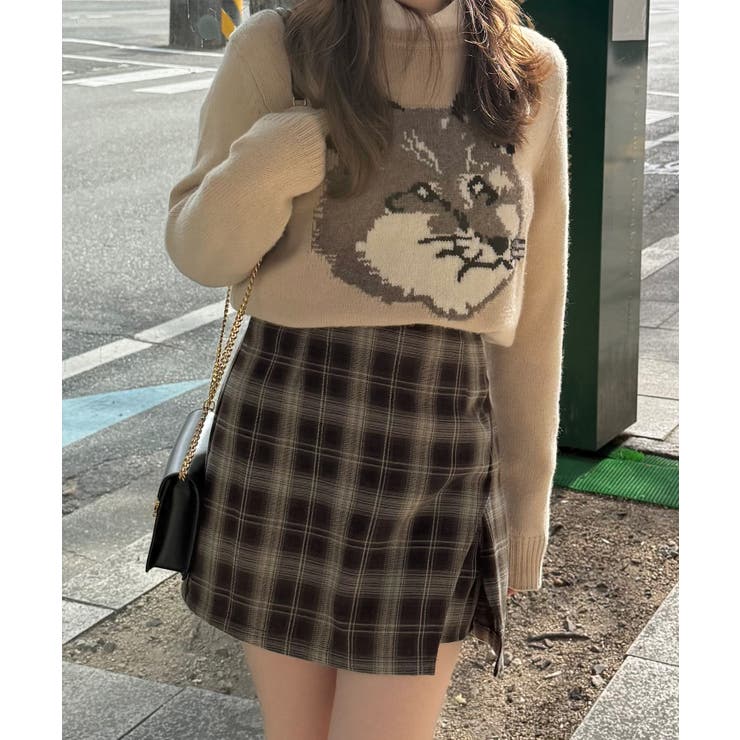 バックレースアップミニスカパン | JUNOAH | 詳細画像11 