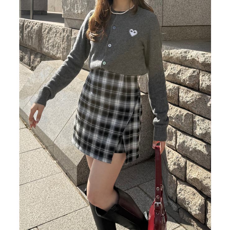 バックレースアップミニスカパン | JUNOAH | 詳細画像6 