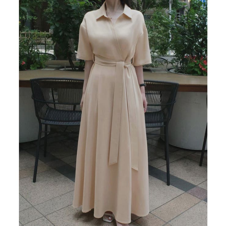 ウエストマークカシュクールワンピース | JUNOAH | 詳細画像5 