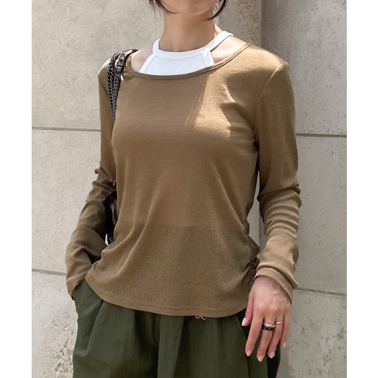 シアートップス+【取り外し可能カップ付き】ホルターネック