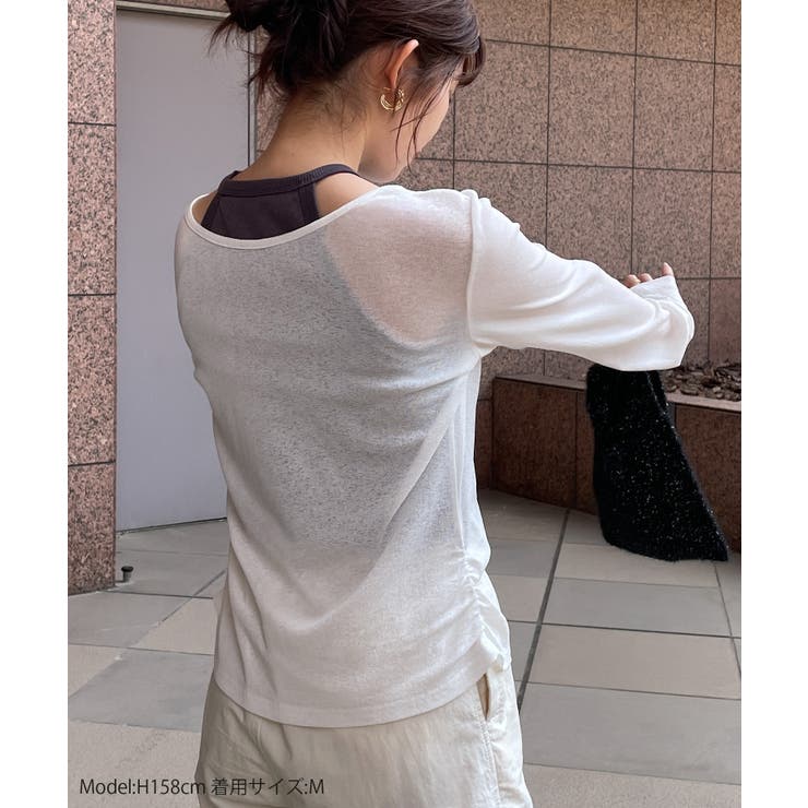 シアートップス+【取り外し可能カップ付き】ホルターネック