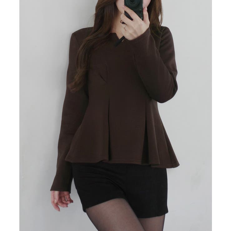 キーネックペプラムトップス | JUNOAH | 詳細画像13 