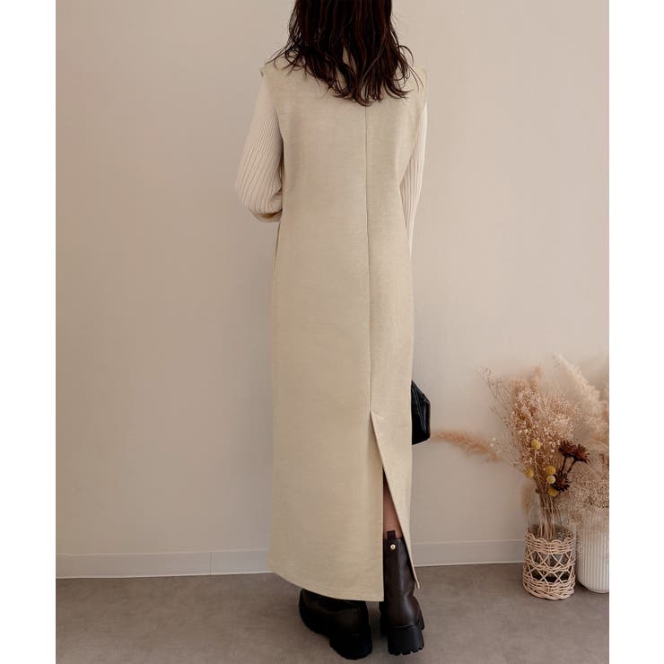 コード刺繍キーネックワンピース | JUNOAH | 詳細画像6 