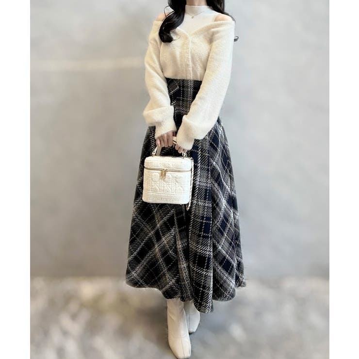 シャギードッキングショートニットトップス | JUNOAH | 詳細画像3 