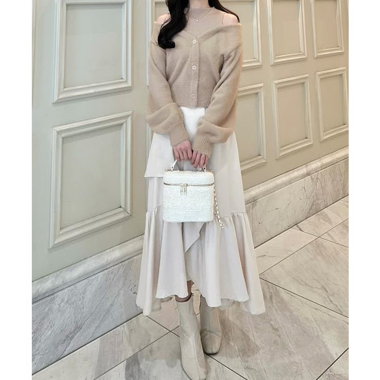 シャギードッキングショートニットトップス | JUNOAH | 詳細画像7 