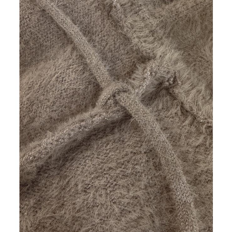 【紐取り外し可能】ワンショルチョーカーシャギーニットトップス | JUNOAH | 詳細画像11 