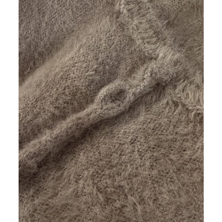 【紐取り外し可能】ワンショルチョーカーシャギーニットトップス | JUNOAH | 詳細画像12 