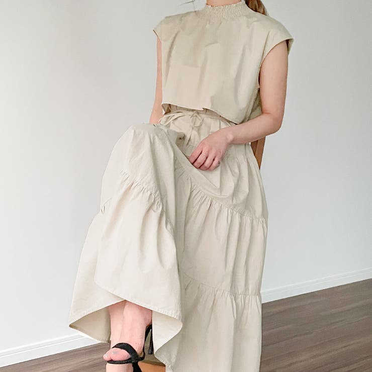 Rさん専用　ティアードワンピース、トップスパンツ、3点セット Rさん専用 ティアードワンピース、トップスパンツ、3点セット