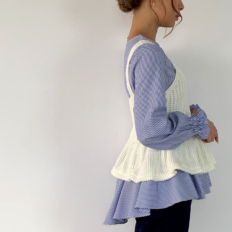 美品✨Herlipto コート　ビジュボタン　Sこじはる ホワイト系　ウール 両面ウール100％ ミディ丈 ダブルボタンコート【S〜L】白