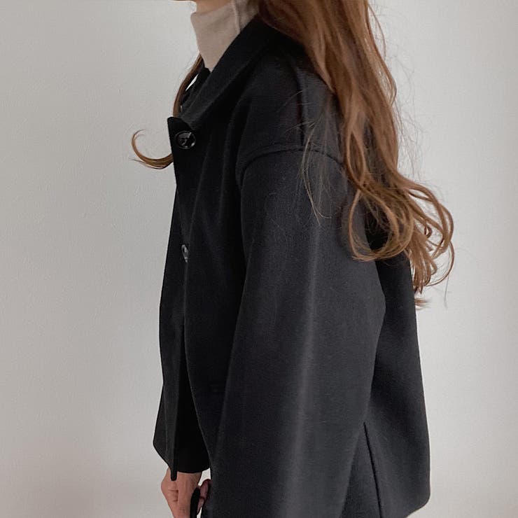 ドロップショルダーショートコート[品番：AMTW0002167]｜LAUIR