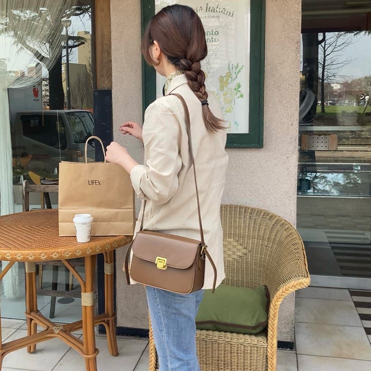 フェイクレザーミニショルダーバッグ[品番：AMTW0003540]｜LAUIR 