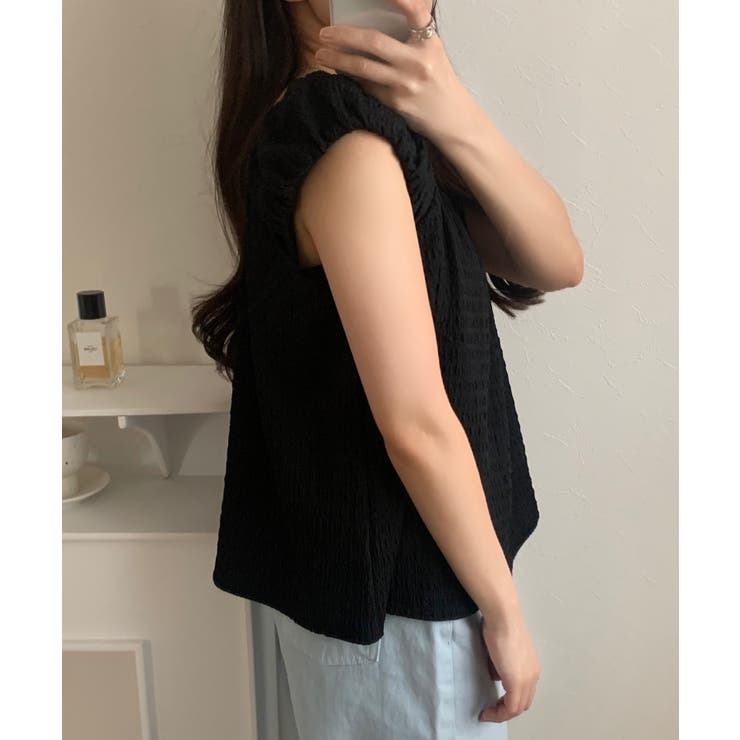 ぽこぽこギャザーブラウス | LAUIR | 詳細画像3 