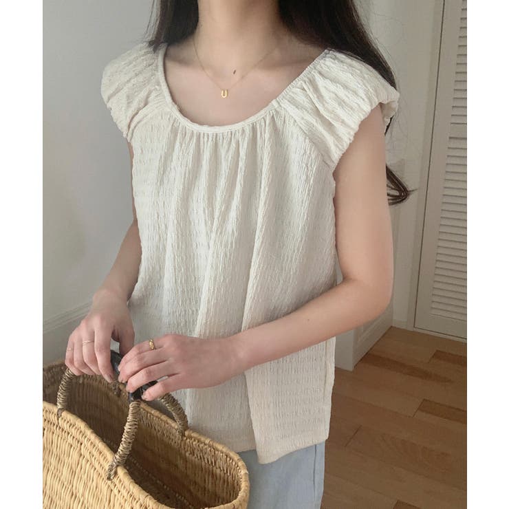 ぽこぽこギャザーブラウス | LAUIR | 詳細画像4 