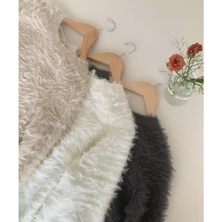 バックリボンシャギーニット | LAUIR | 詳細画像15 