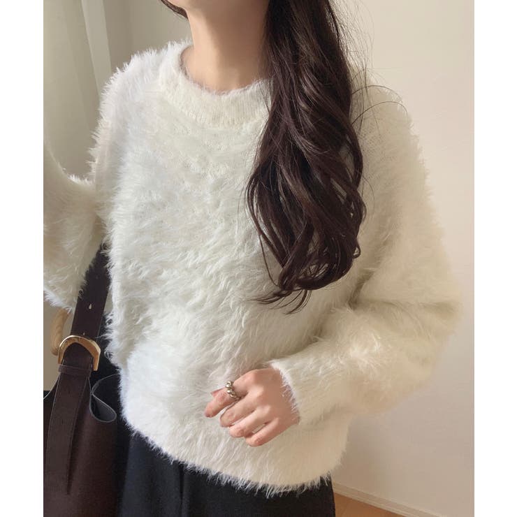 バックリボンシャギーニット | LAUIR | 詳細画像3 