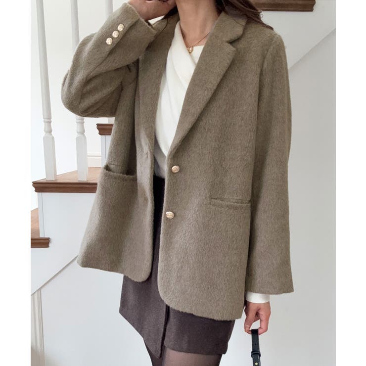 シャギーコートジャケット | LAUIR | 詳細画像5 