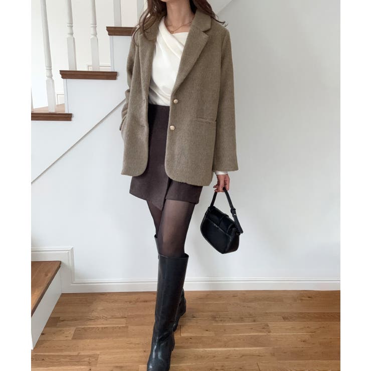 シャギーコートジャケット | LAUIR | 詳細画像8 