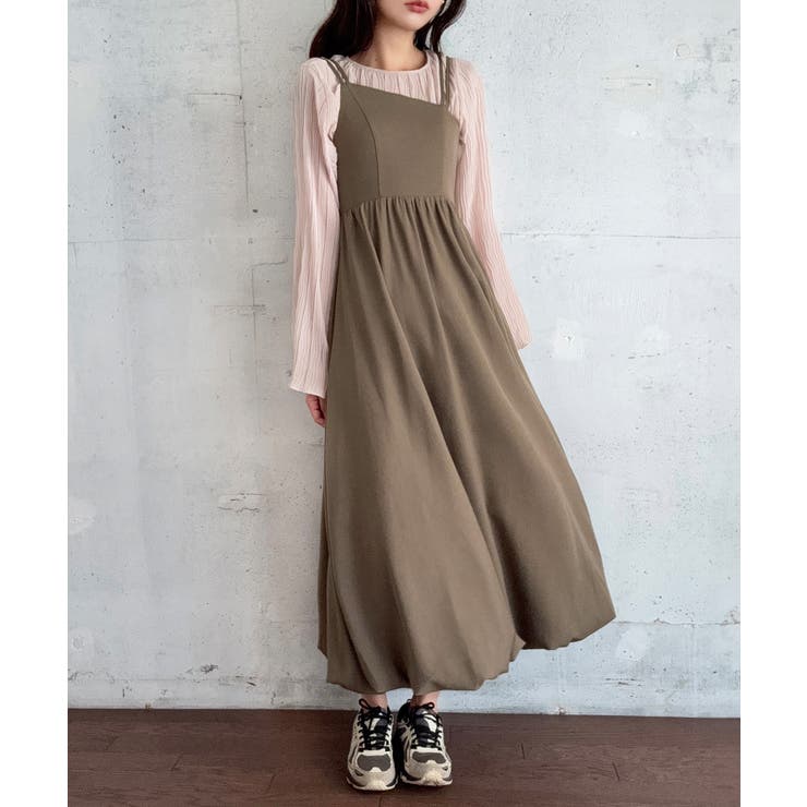 アシメストラップバルーンキャミワンピース | LAUIR | 詳細画像5 