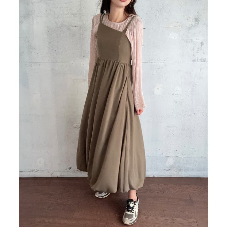 アシメストラップバルーンキャミワンピース | LAUIR | 詳細画像6 