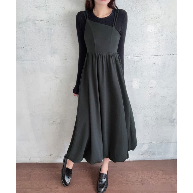 アシメストラップバルーンキャミワンピース | LAUIR | 詳細画像9 