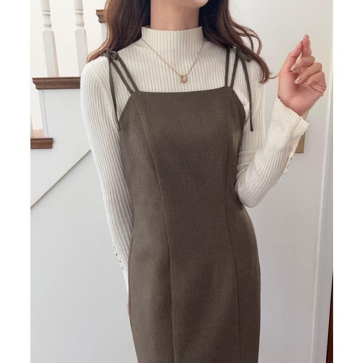 バックオープン肩リボンキャミワンピース | LAUIR | 詳細画像10 