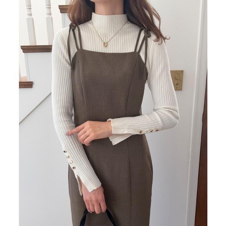 バックオープン肩リボンキャミワンピース | LAUIR | 詳細画像11 