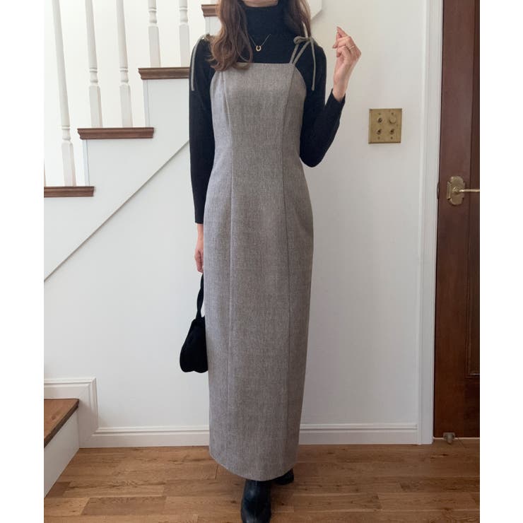 バックオープン肩リボンキャミワンピース | LAUIR | 詳細画像13 