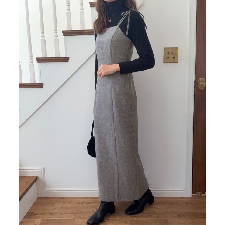 バックオープン肩リボンキャミワンピース | LAUIR | 詳細画像14 