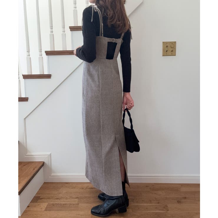 バックオープン肩リボンキャミワンピース | LAUIR | 詳細画像15 