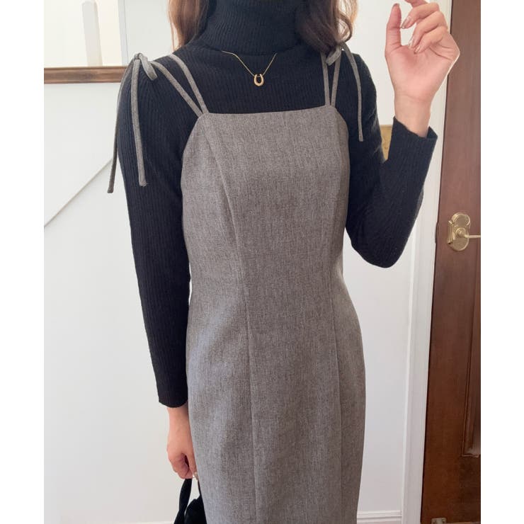 バックオープン肩リボンキャミワンピース | LAUIR | 詳細画像16 