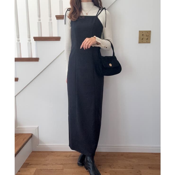 バックオープン肩リボンキャミワンピース | LAUIR | 詳細画像3 