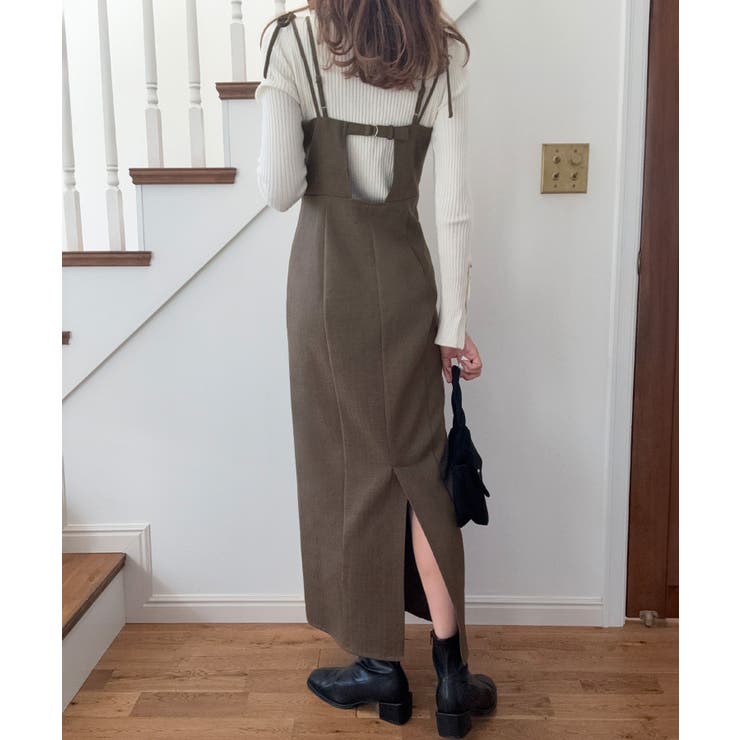 バックオープン肩リボンキャミワンピース | LAUIR | 詳細画像9 