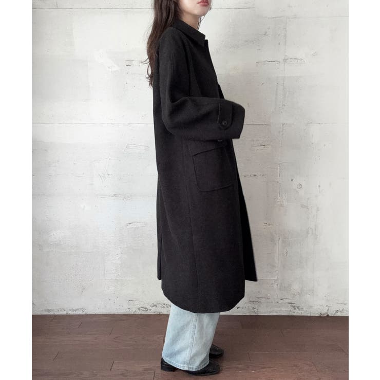 ウールライクステンカラーロングコート | LAUIR | 詳細画像5 