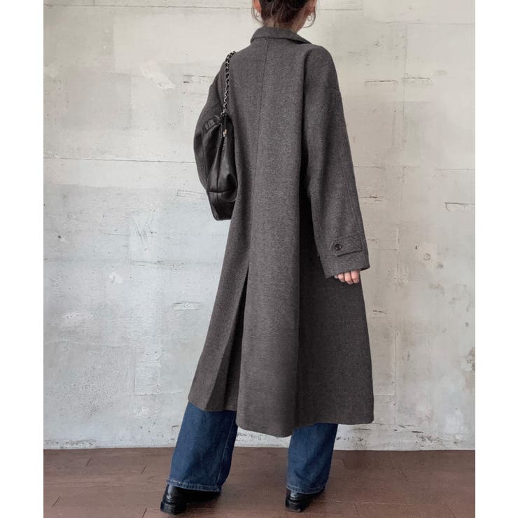 ウールライクステンカラーロングコート | LAUIR | 詳細画像7 