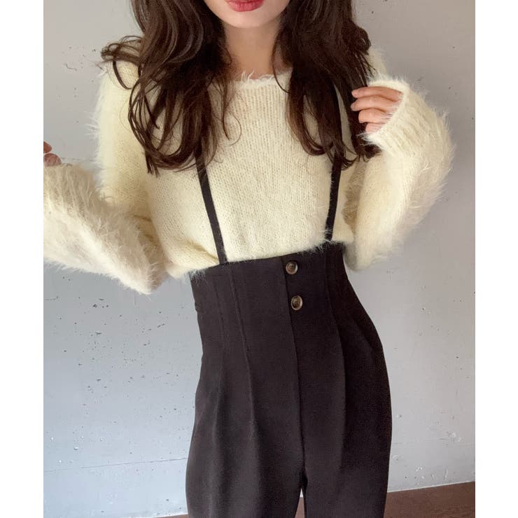 ハイウエストワイドサロペット | LAUIR | 詳細画像4 