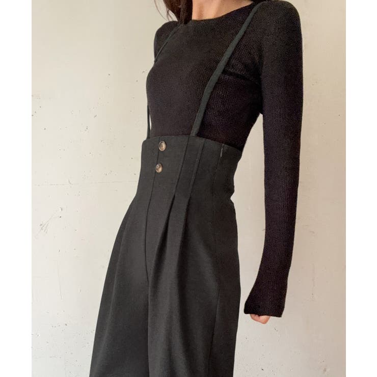 ハイウエストワイドサロペット | LAUIR | 詳細画像6 