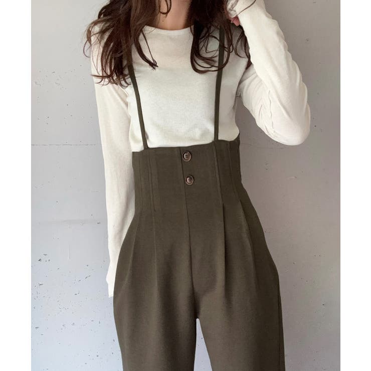 ハイウエストワイドサロペット | LAUIR | 詳細画像9 