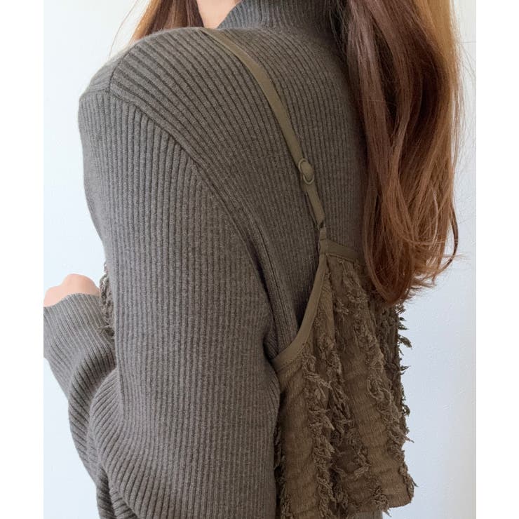 ニットワンピースシャギービスチェセット | LAUIR | 詳細画像13 