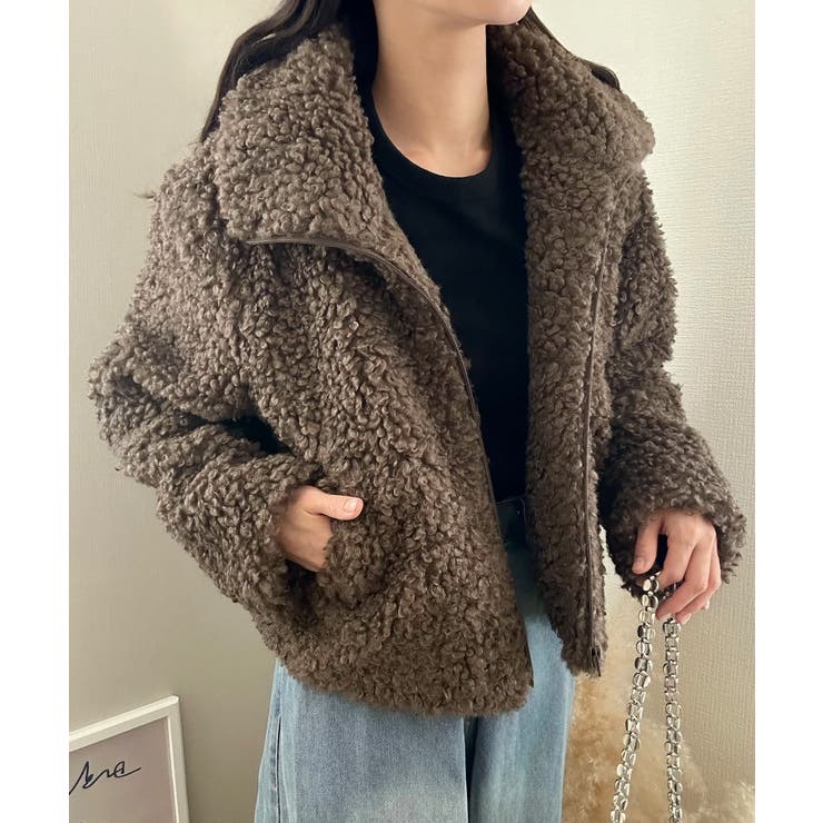 ショート丈ボアブルゾン | LAUIR | 詳細画像15 