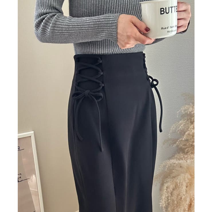 サイドレースアップマーメイドスカート | LAUIR | 詳細画像11 