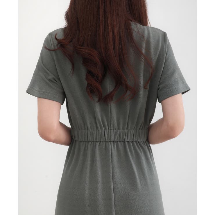 CENEA キーネックタックデザインワンピース | JUNOAH | 詳細画像16 