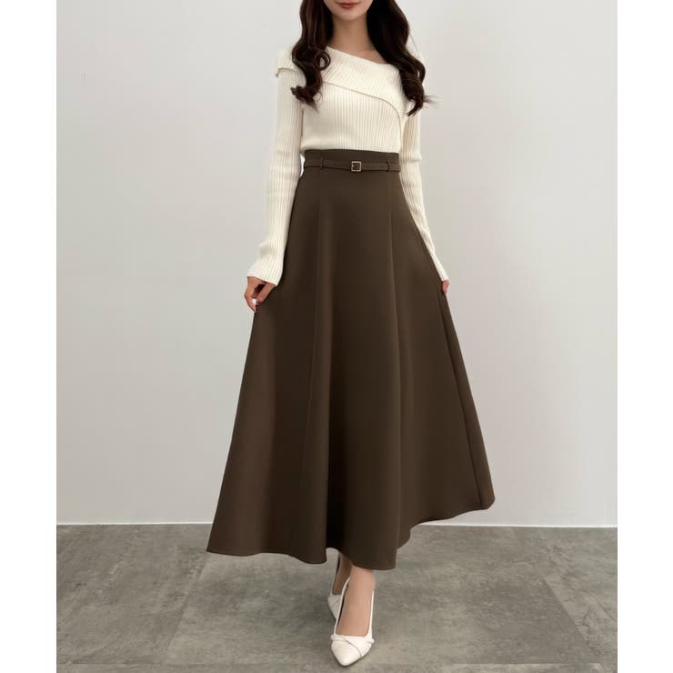 CENEA 【選べる】細ベルト付きハイウエススカート（マーメイド／フレア） | JUNOAH | 詳細画像29 