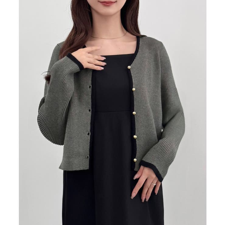 ⭐️試着のみ⭐️CC 25SSバックボタン カシミヤ カーディガン 38 SHIPS any:〈手洗い可能〉AQUA カシミヤ ミックス スキッパー